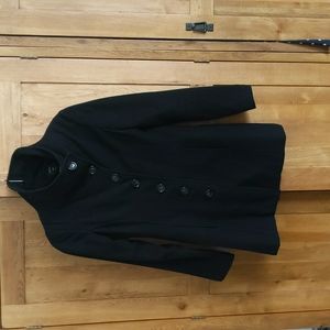 Black Wool Peacoat